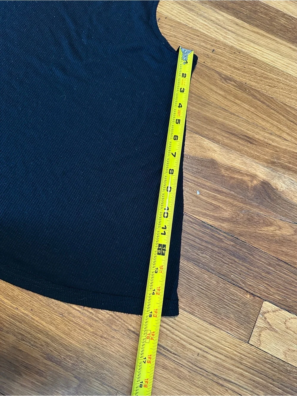 Free People Black Ribbed Racerback Tank - Picture 2 of 5